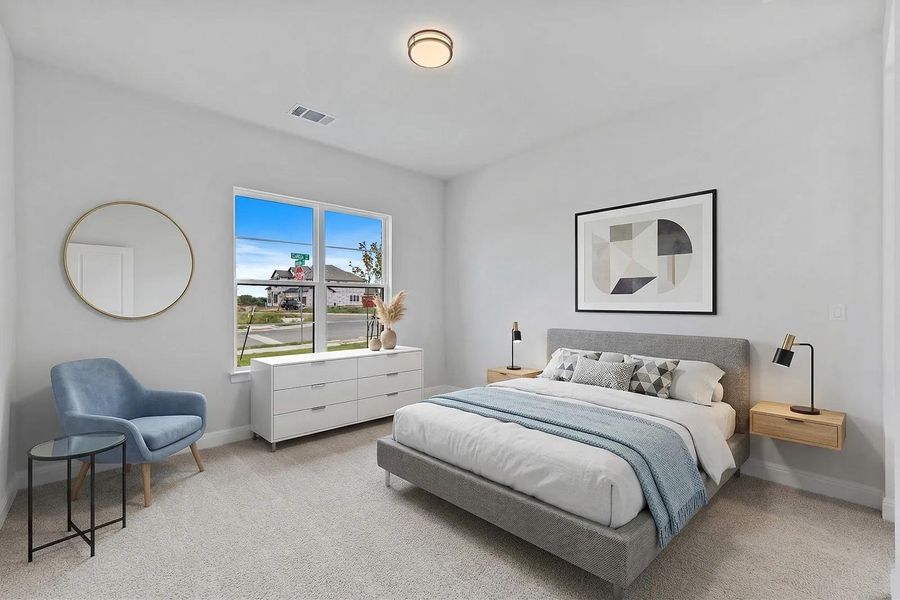 Furnished interior view inside a new home in Lariat - 80', Liberty Hill (Image 14).