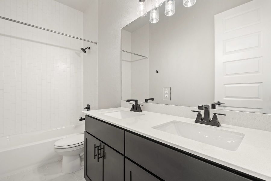 Furnished interior view inside a new home in Lariat, Liberty Hill (Image 12).