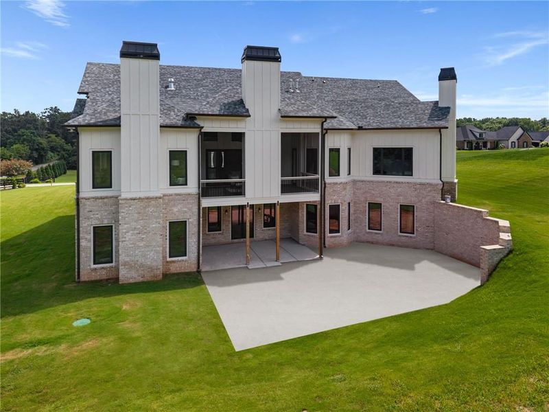 Exterior details and patio area of a home in , Canton (Image 30).