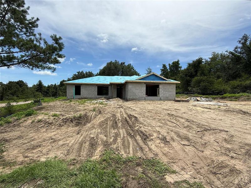 In-progress construction of a new home in , Dunnellon, FL (Image 17).