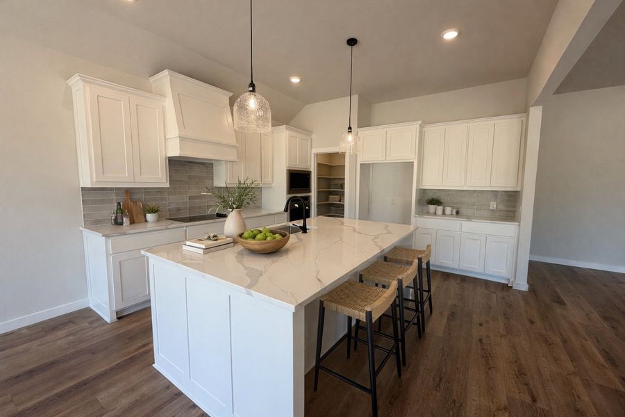 Representative furnished interior of a home built from the Iverson IV by Cheldan Homes in Arbor Oaks, Boyd (Image 46).