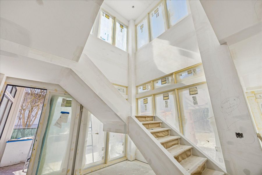 Gorgeous stairs to the second floor. Photo taken on Feb 9.