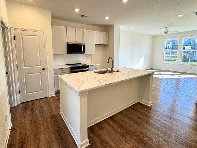 Furnished interior view inside a new home in , Atlanta (Image 9).