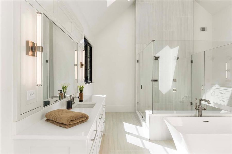 Furnished interior view inside a new home in , Sandy Springs (Image 53). Furnished interior view inside a new home in , Sandy Springs (Image 53).