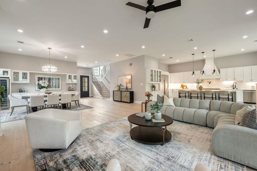 Furnished interior view inside a new home in , Houston (Image 13).