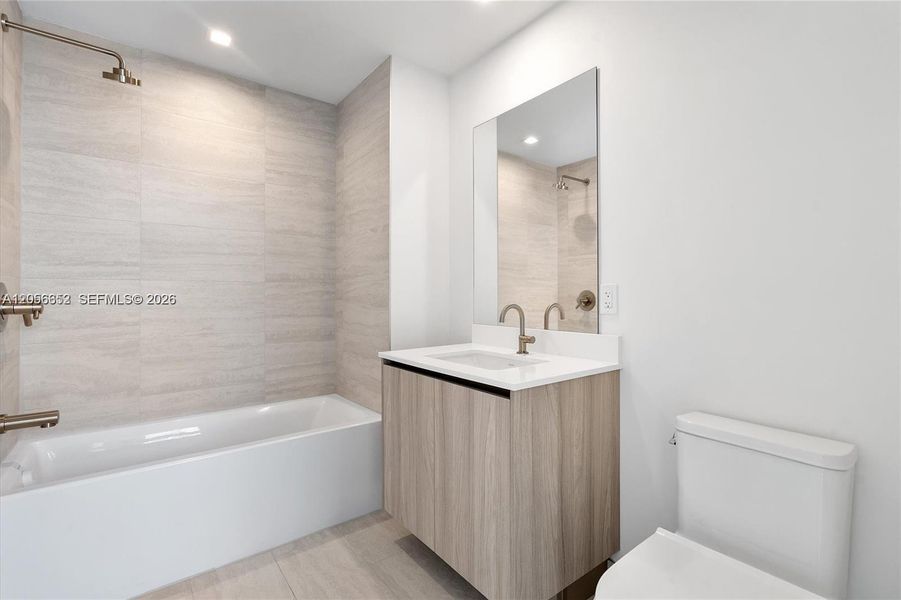 Furnished interior view inside a new home in , Miami (Image 7).