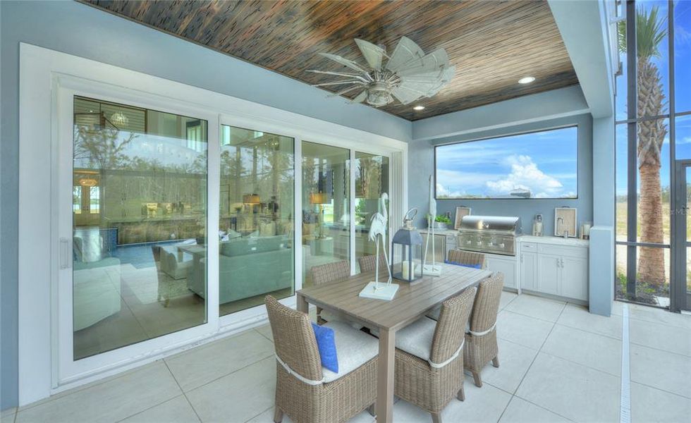 Exterior details and patio area of a home in Veranda Bay, Flagler Beach (Image 22).