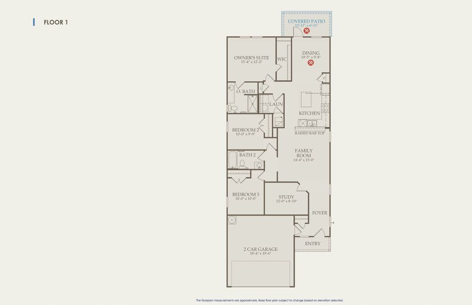 Taft Floor Plan, Quick Move-In Home, Floor 1