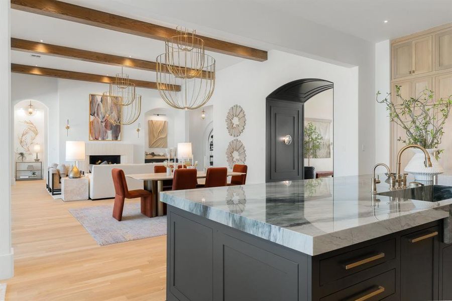 Furnished interior view inside a new home in Fleming Pointe, Fort Worth (Image 32).