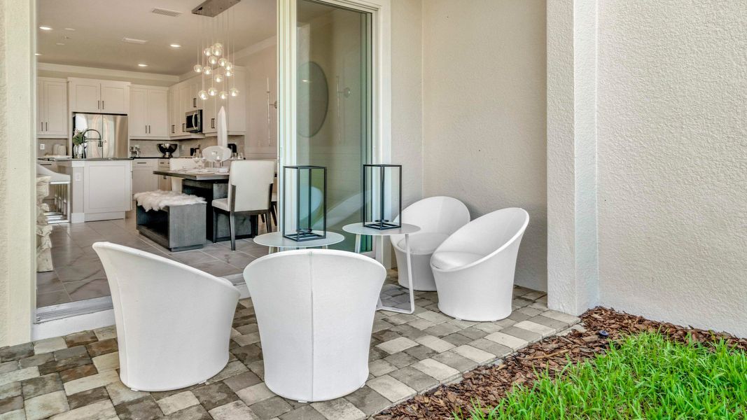 Furnished interior view inside a new home in Lagoon Residences at Epperson, Wesley Chapel (Image 11).