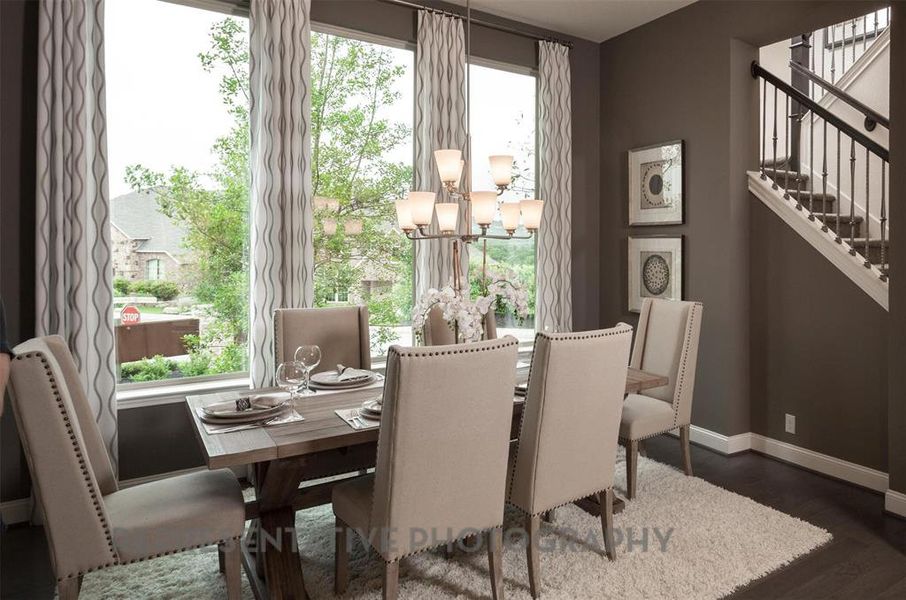 Furnished interior view inside a new home in Star Trail, Prosper (Image 4).