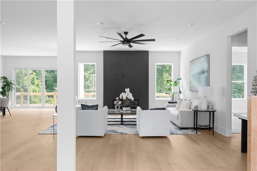 Furnished interior view inside a new home in , Atlanta (Image 68).