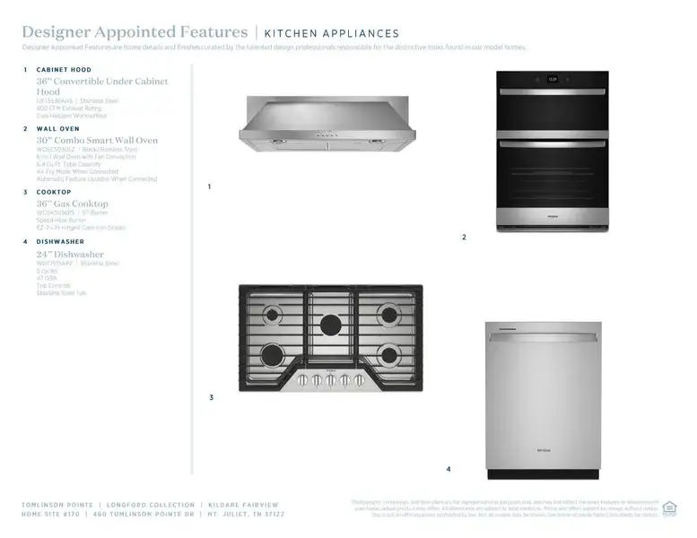 Sample of building materials used in homes in Tomlinson Pointe, Mount Juliet (Image 8).