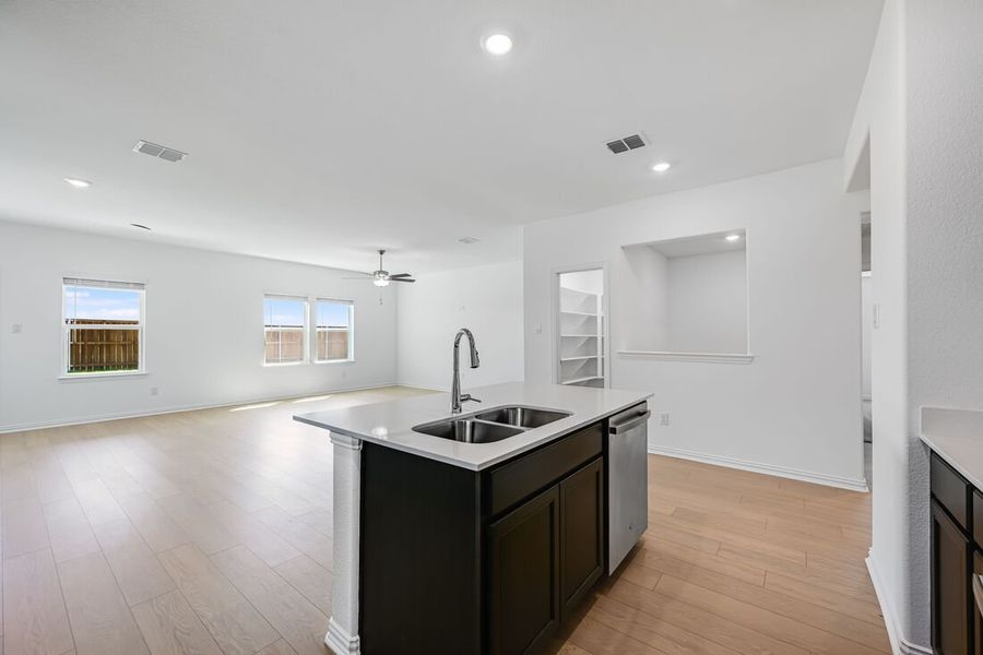 Furnished interior view inside a new home in River Ridge, Crandall (Image 4). Furnished interior view inside a new home in River Ridge, Crandall (Image 4).