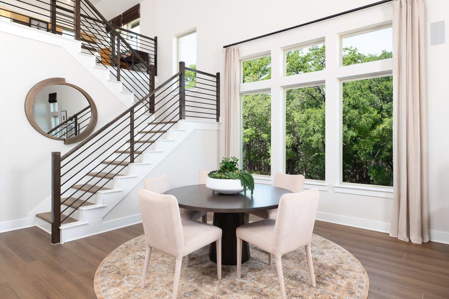 Representative furnished interior of a home built from the Evelyn by Tri Pointe Homes in The Meadows, Denton (Image 7).