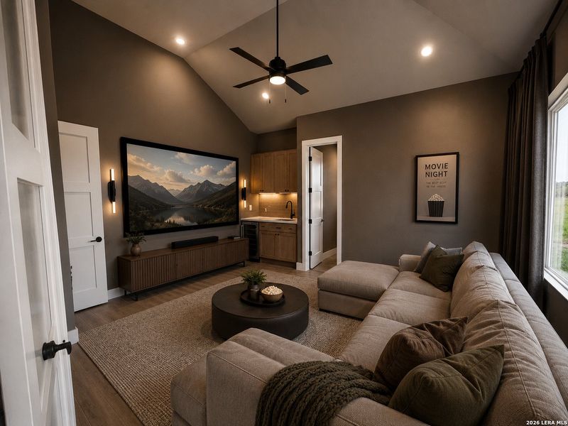 Furnished interior view inside a new home in Alamo Estates, San Antonio (Image 6).