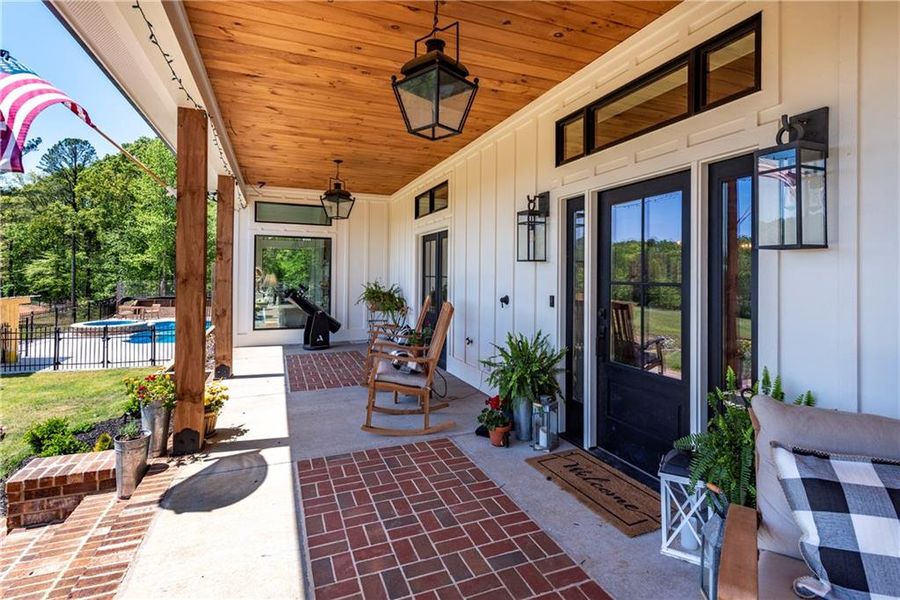 Exterior details and patio area of a home in , Talking Rock (Image 25).