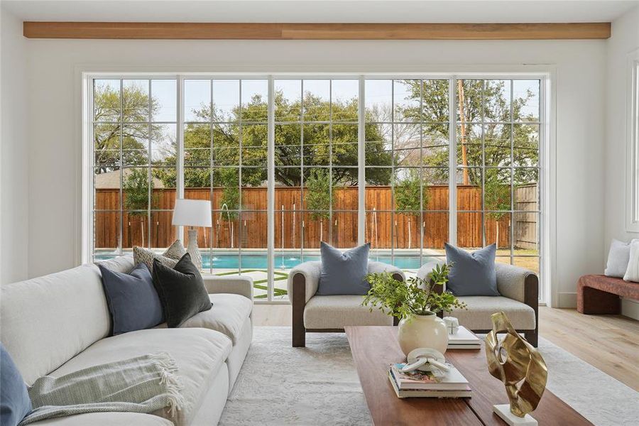 Furnished interior view inside a new home in , Dallas (Image 19). Furnished interior view inside a new home in , Dallas (Image 19).