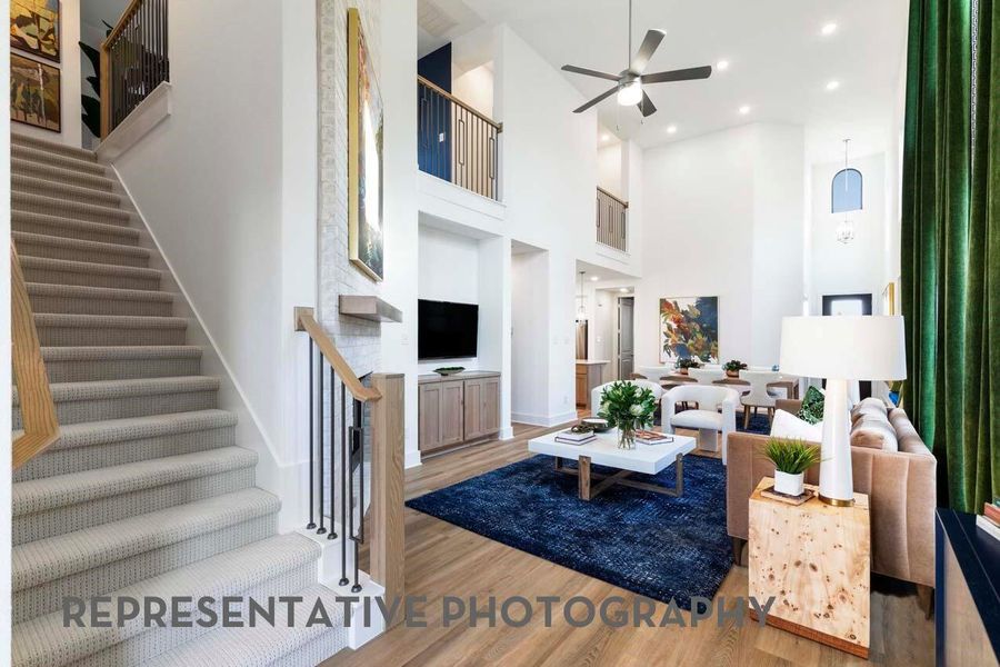Furnished interior view inside a new home in Pomona, Manvel (Image 17).