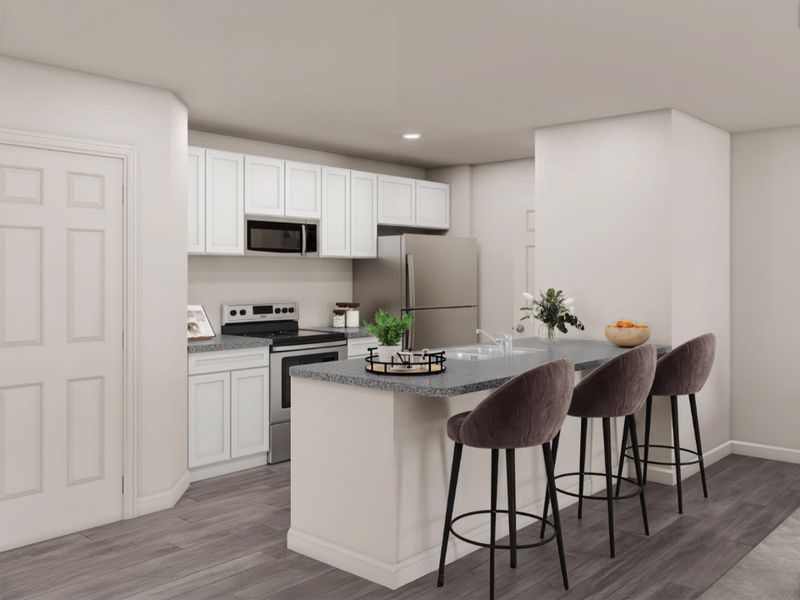 Representative furnished interior of a home built from the Monroe by National HomeCorp in Forest Ridge, Edgefield (Image 5).
