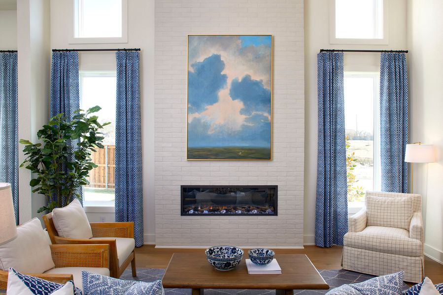 Representative furnished interior of a home built from the Benbrook - SH 4459 by Shaddock Homes in Grand Oaks at Green Meadows - 50', Celina (Image 13). Representative furnished interior of a home built from the Benbrook - SH 4459 by Shaddock Homes in Grand Oaks at Green Meadows - 50', Celina (Image 13).