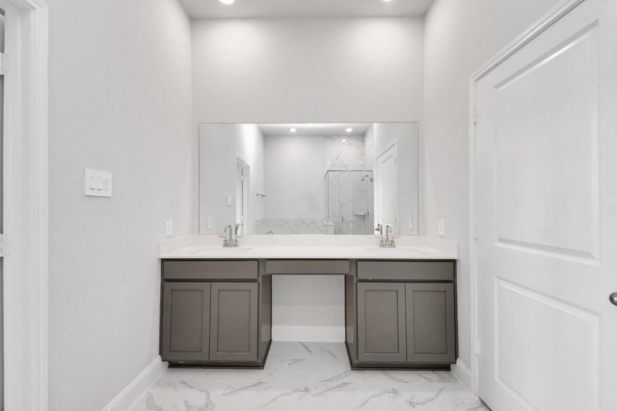 Furnished interior view inside a new home in Elyson: Elyson Duets, Katy (Image 12). Furnished interior view inside a new home in Elyson: Elyson Duets, Katy (Image 12).