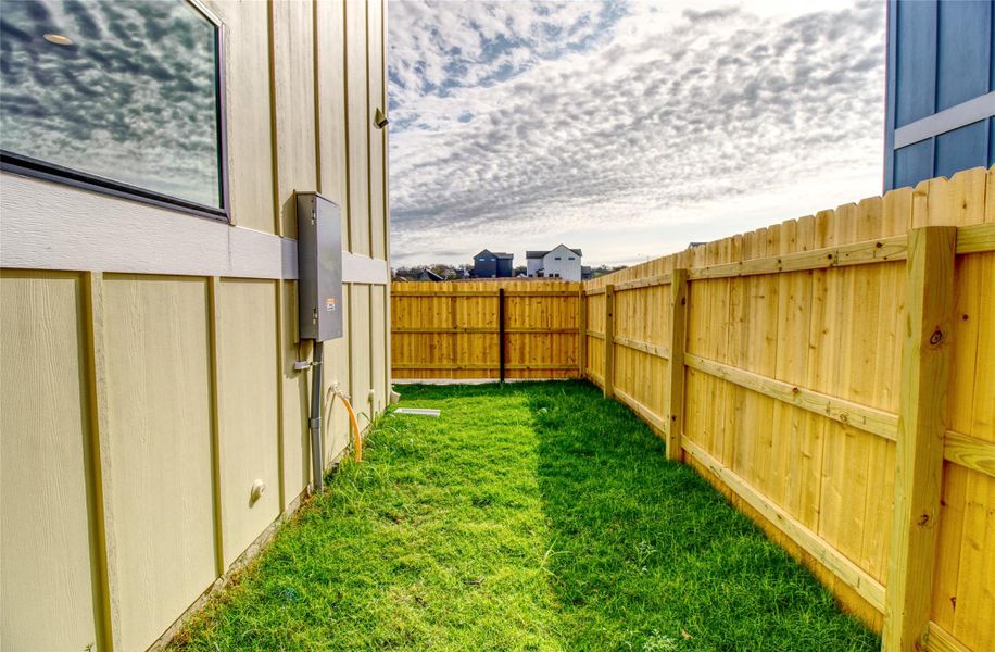 View of fenced backyard View of fenced backyard