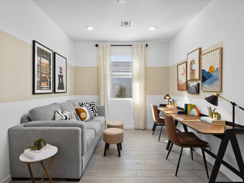 Furnished interior view inside a new home in Allure Vista Reserve Series, Buckeye (Image 16).