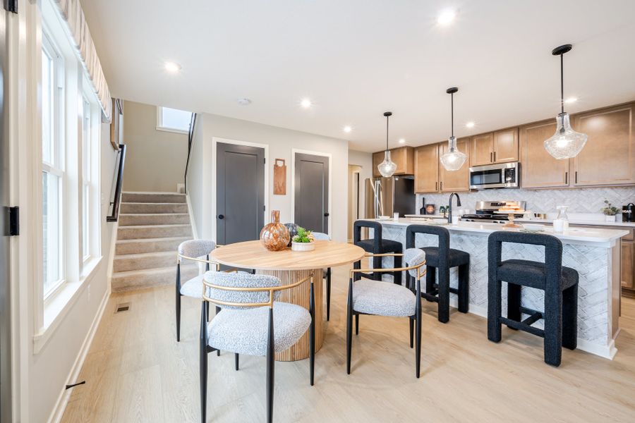Representative furnished interior of a home built from the Wesley by Fischer Homes in Sage Woods, Dallas (Image 13).
