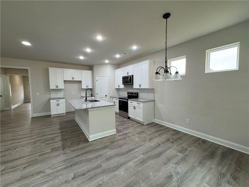 Furnished interior view inside a new home in , Toccoa (Image 6).