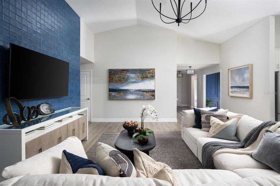 Furnished interior view inside a new home in Cherrywood Preserve, Ocala (Image 14).