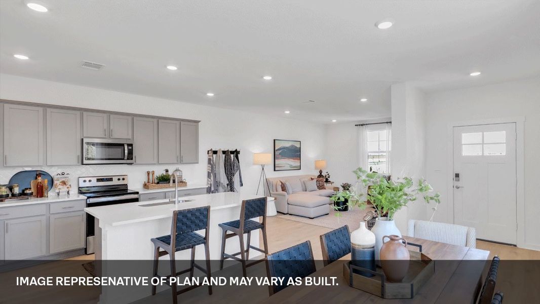 Furnished interior view inside a new home in Valverde, Bastrop (Image 4).