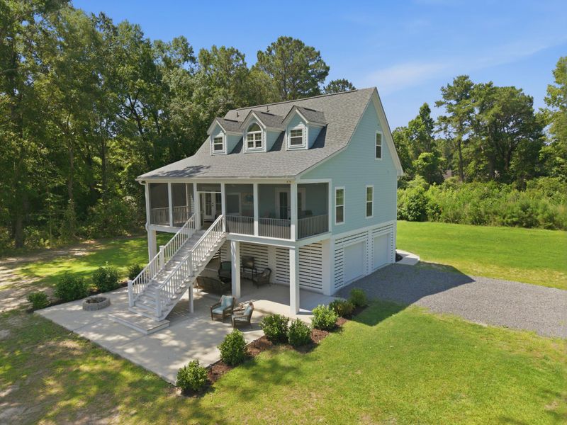 Exterior details and patio area of a home in , Johns Island (Image 29). Exterior details and patio area of a home in , Johns Island (Image 29).