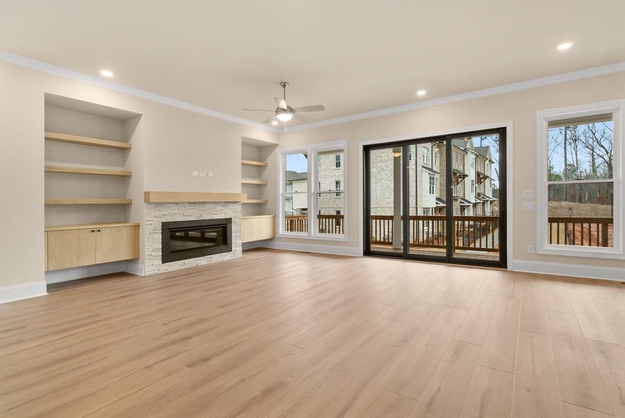 Representative unfurnished interior of a home built from the The Stafford by The Providence Group in Waterside Single Family, Peachtree Corners (Image 27).
