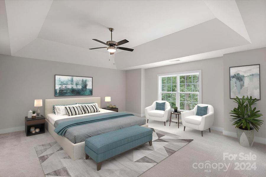 Virtual Staging Primary Bedroom