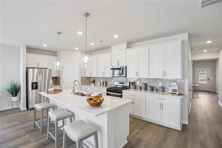 Furnished interior view inside a new home in Westmont Preserve, Powder Springs (Image 10).