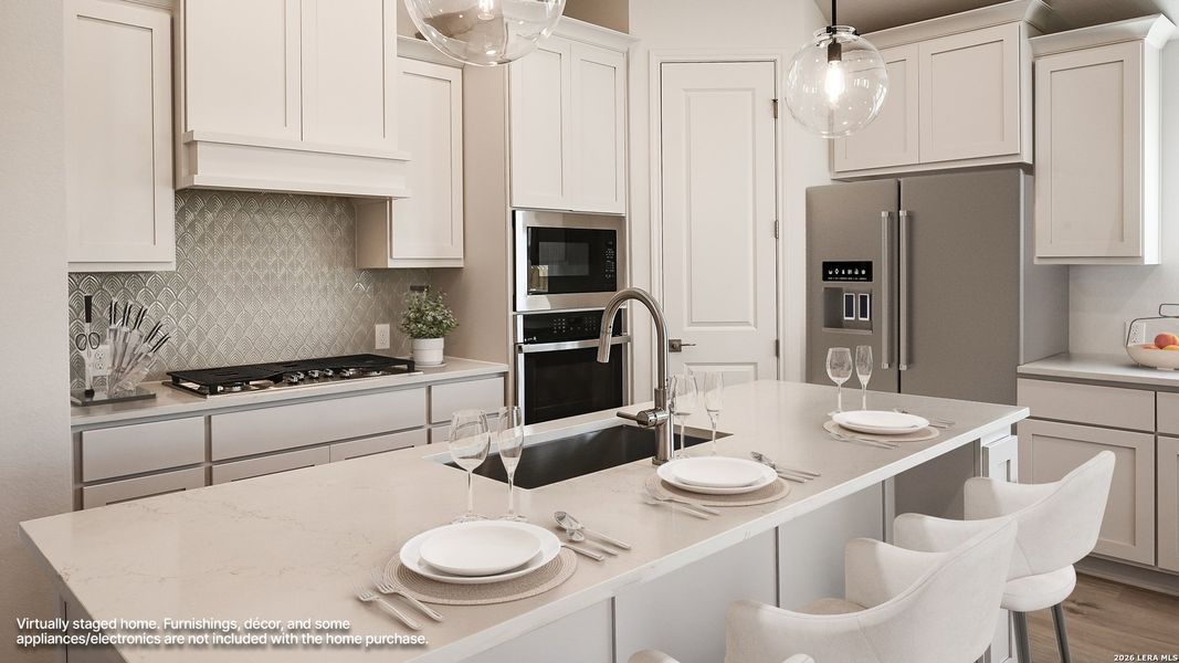 Furnished interior view inside a new home in Meadows of Mill Creek, Seguin (Image 14).