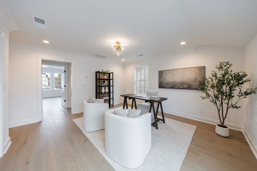 Furnished interior view inside a new home in , Alpharetta (Image 32).