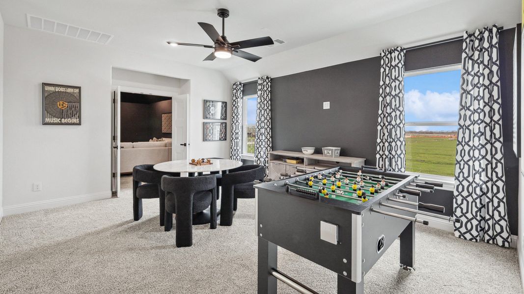 Representative furnished interior of a home built from the Cornell by Brightland Homes in Green Meadows Premier, Celina (Image 19).