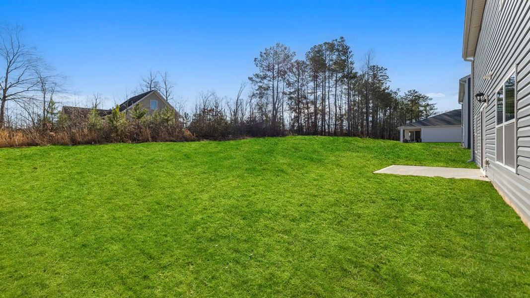 Exterior details and patio area of a home in Bentley Park, Greenwood (Image 22).