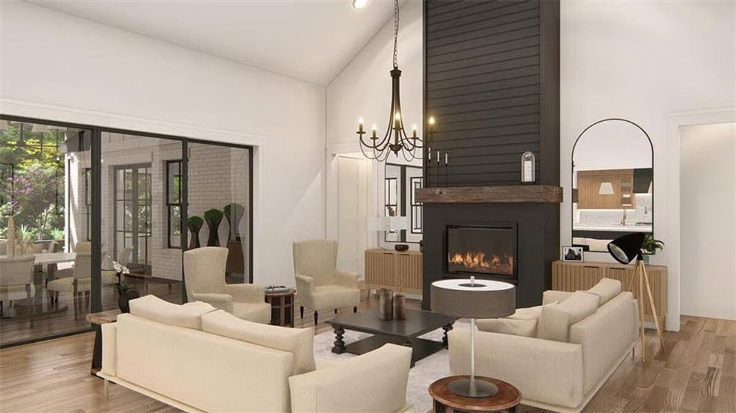 Furnished interior view inside a new home in , Woodstock (Image 17).