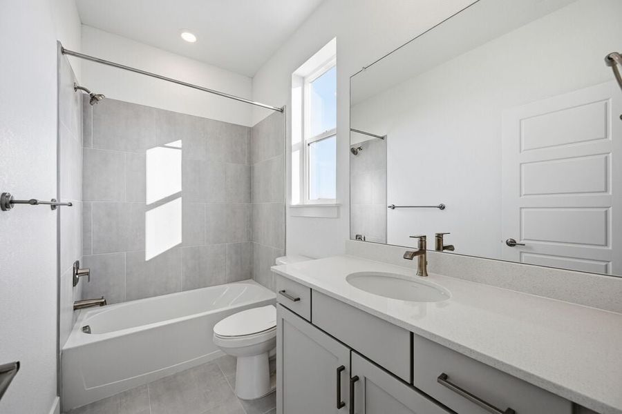 Furnished interior view inside a new home in Trailstone, Arvada (Image 26).