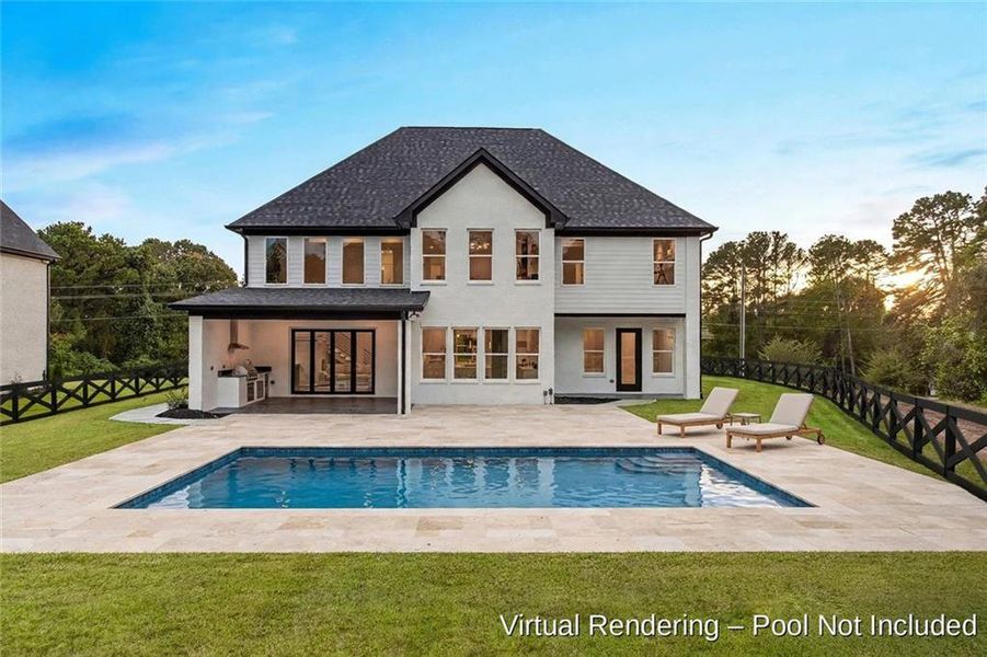 Exterior details and patio area of a home in , Braselton (Image 32).