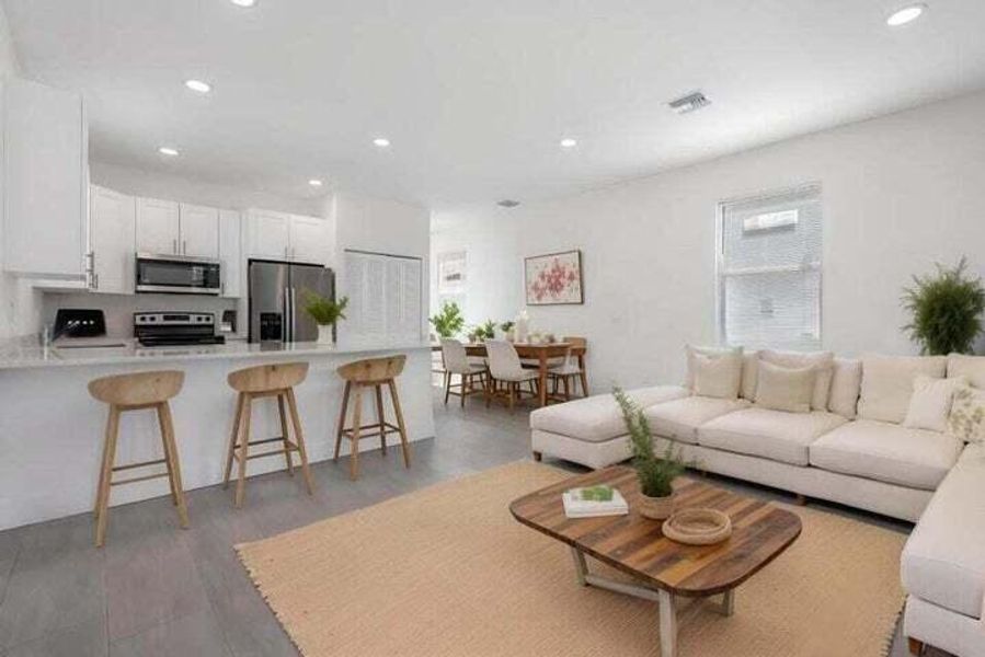 Furnished interior view inside a new home in , West Palm Beach (Image 6). Furnished interior view inside a new home in , West Palm Beach (Image 6).