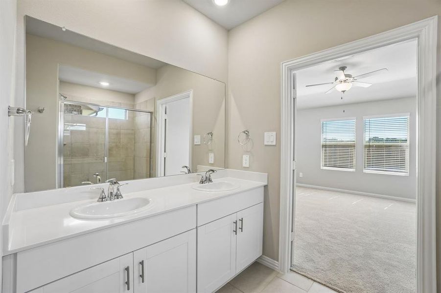 Furnished interior view inside a new home in Stella Hills, Denton (Image 14).