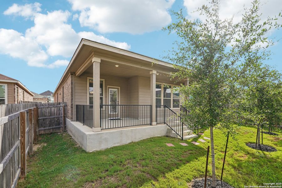 Front exterior of a new home in Canyon Crest, San Antonio, TX, highlighting curb appeal (Image 23). Front exterior of a new home in Canyon Crest, San Antonio, TX, highlighting curb appeal (Image 23).