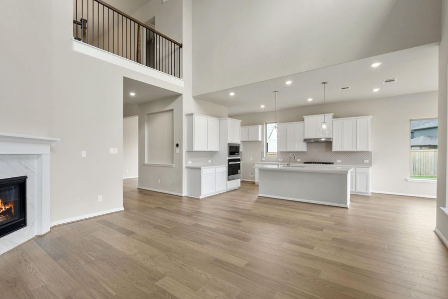 Furnished interior view inside a new home in Bridgeland, Cypress (Image 11).