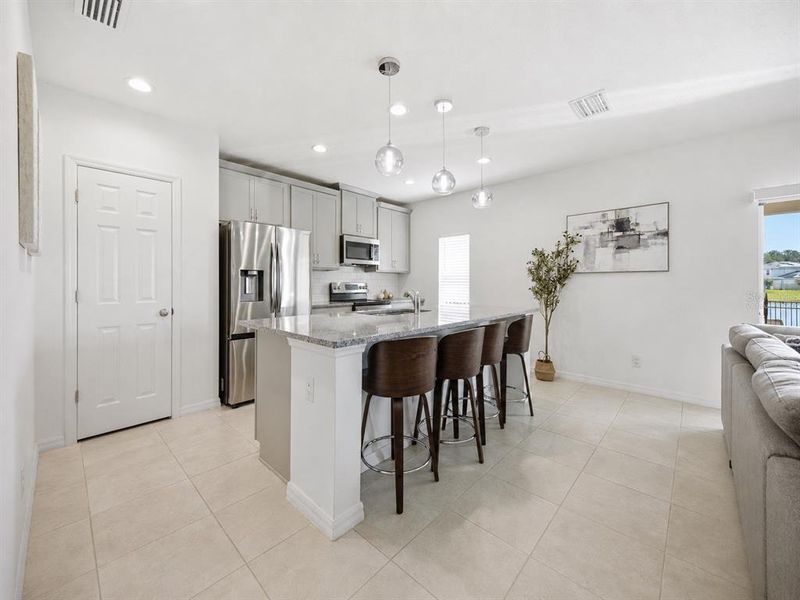 Furnished interior view inside a new home in , Kissimmee (Image 9). Furnished interior view inside a new home in , Kissimmee (Image 9).