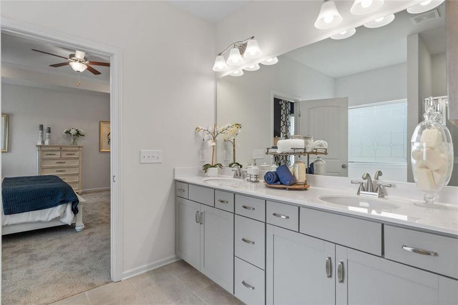 Furnished interior view inside a new home in Sycamore Crest, Calhoun (Image 33).