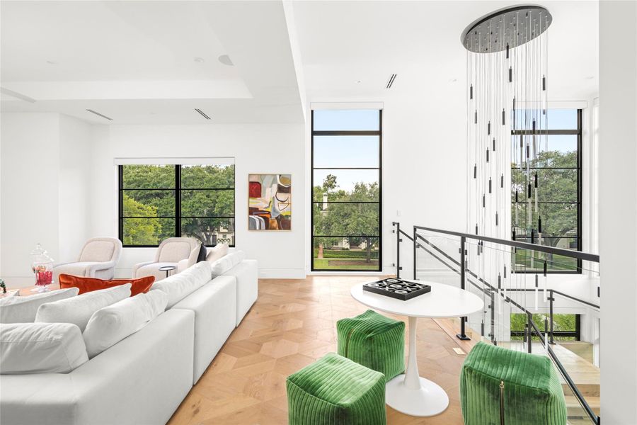 Another view of the game room. Expansive windows with treetop views. The perfect balance between comfort, function, and beauty. Another view of the game room. Expansive windows with treetop views. The perfect balance between comfort, function, and beauty.